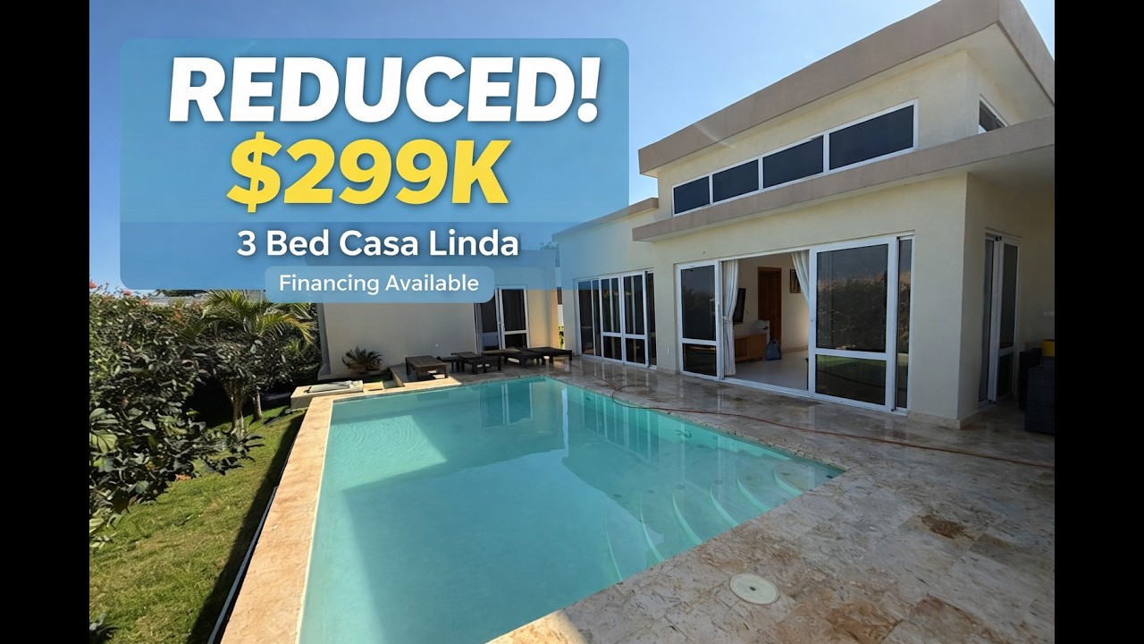 FINANCING! Casa Linda Villa $309,000 30% Down 3 bed 3.5 bath #sosua #realestate #casalinda