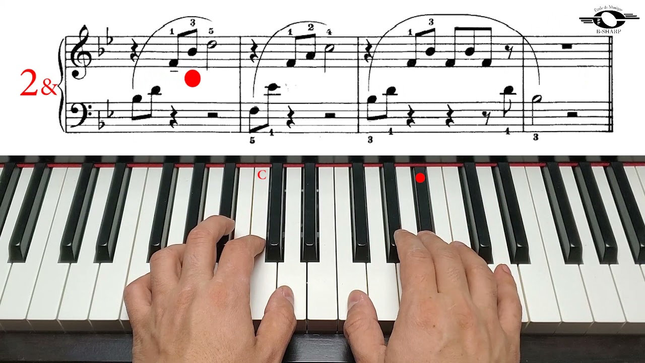 Etude in B Flat, Slow version, John Thompson`s easiest piano course, Part 3
