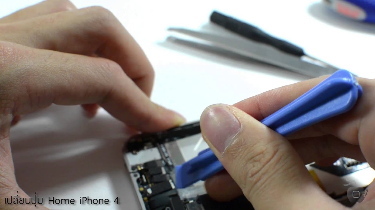 การเปลี่ยนปุ่ม home ของ iPhone 4 - iMod 2013