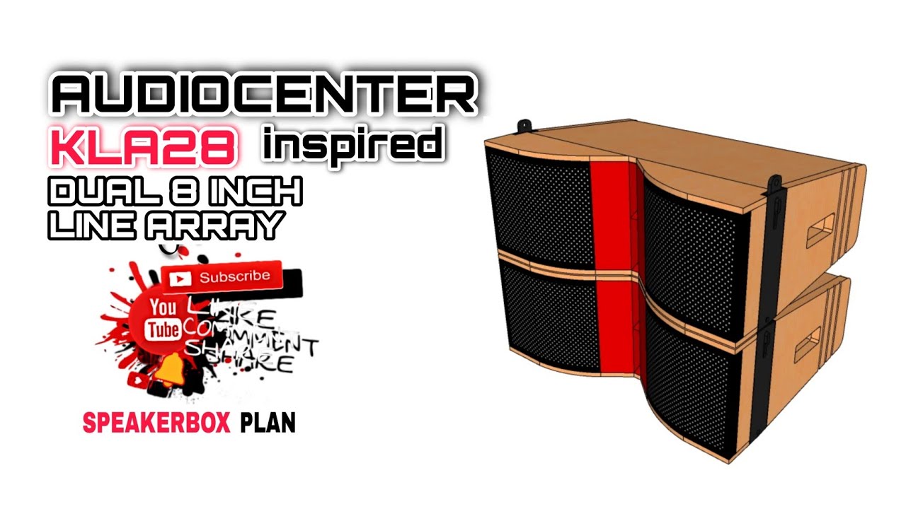 AUDIOCENTER KLA28 INSPIRED | DUAL 8 INCH LINE ARRAY | FULL PLAN