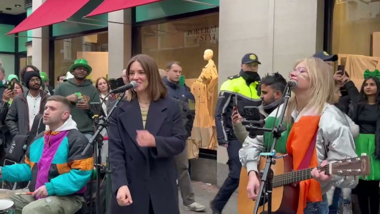 A Day On The streets in Ireland - Twist  And Shout The Beatles Allie Sherlock & band Cover
