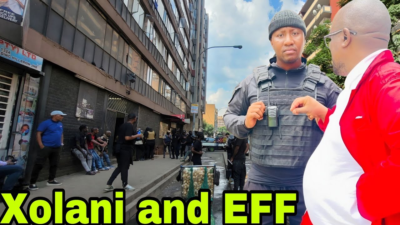 Xolani Khumalo & EFF Tshwaku cleaning Johannesburg from Drugs, Illegal Foreigners.