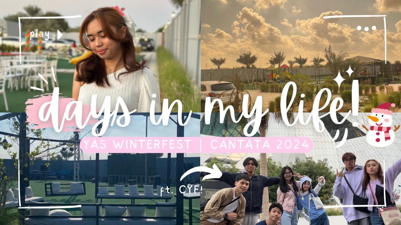 days in my life 🎄🩷| yas winterfest & CANTATA 2024 ft. CYF!