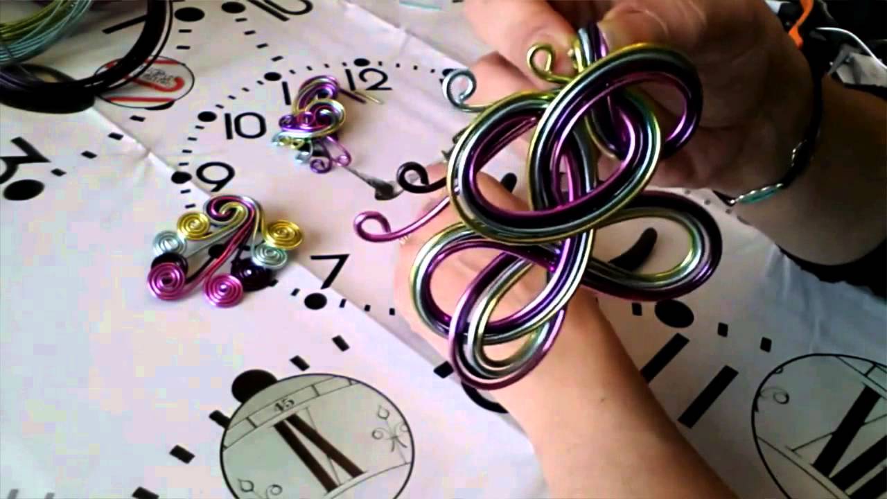 Tutoriel réaliser des bijoux en fil d'aluminium partie 2