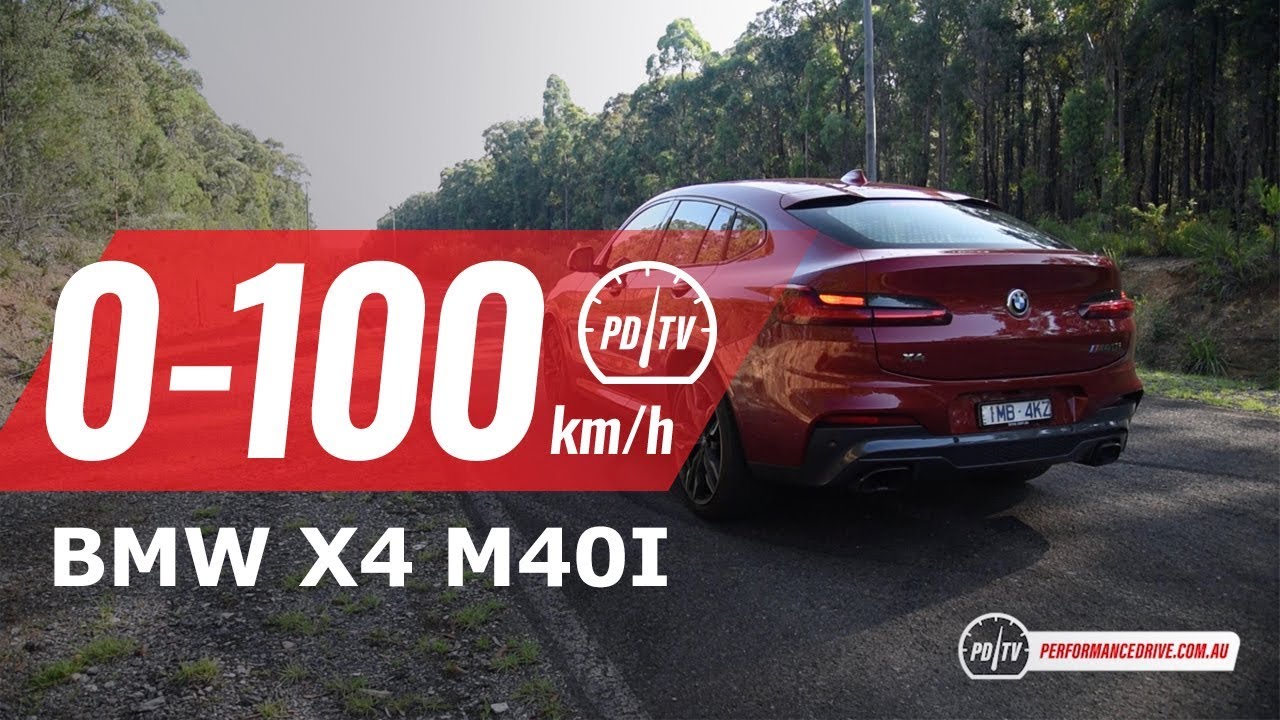 2019 BMW X4 M40i 0-100km/h & engine sound