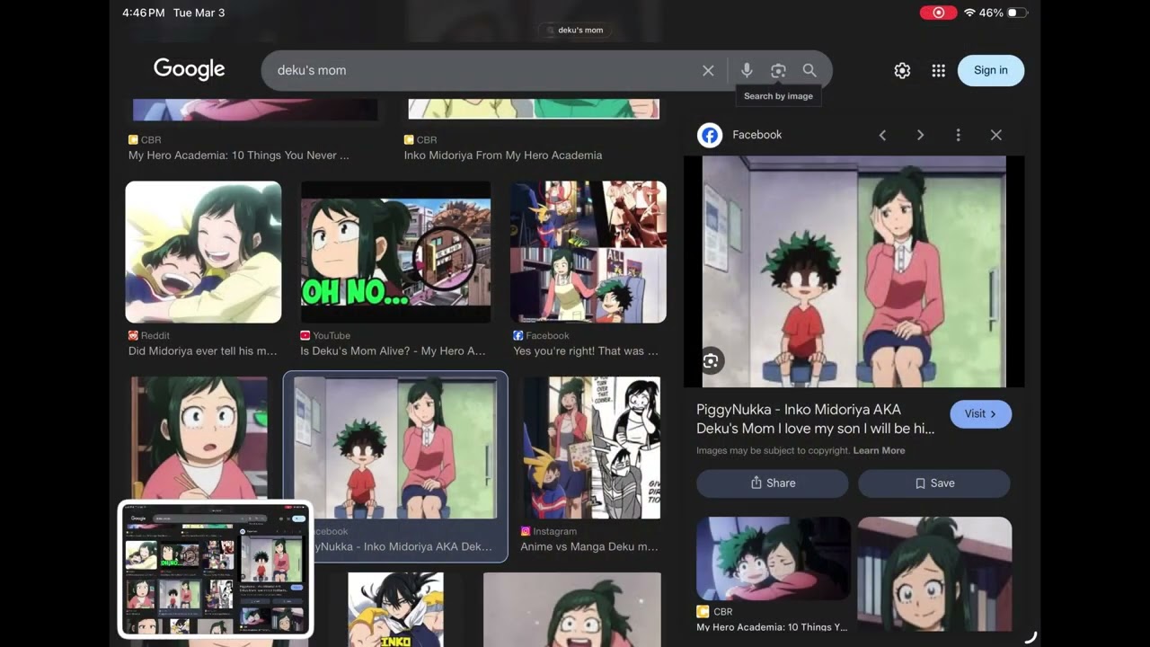 Y’all can not tell me that does not look like deku’s mom #anime#inkomidoriya