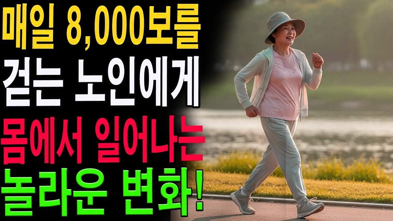 “걷기만 했을 뿐인데…” 70세 이후 건강이 완전히 달라진 비밀｜8천보의 기적|노년의 지혜| 노후 건강|자연 치유|건강과 장수|