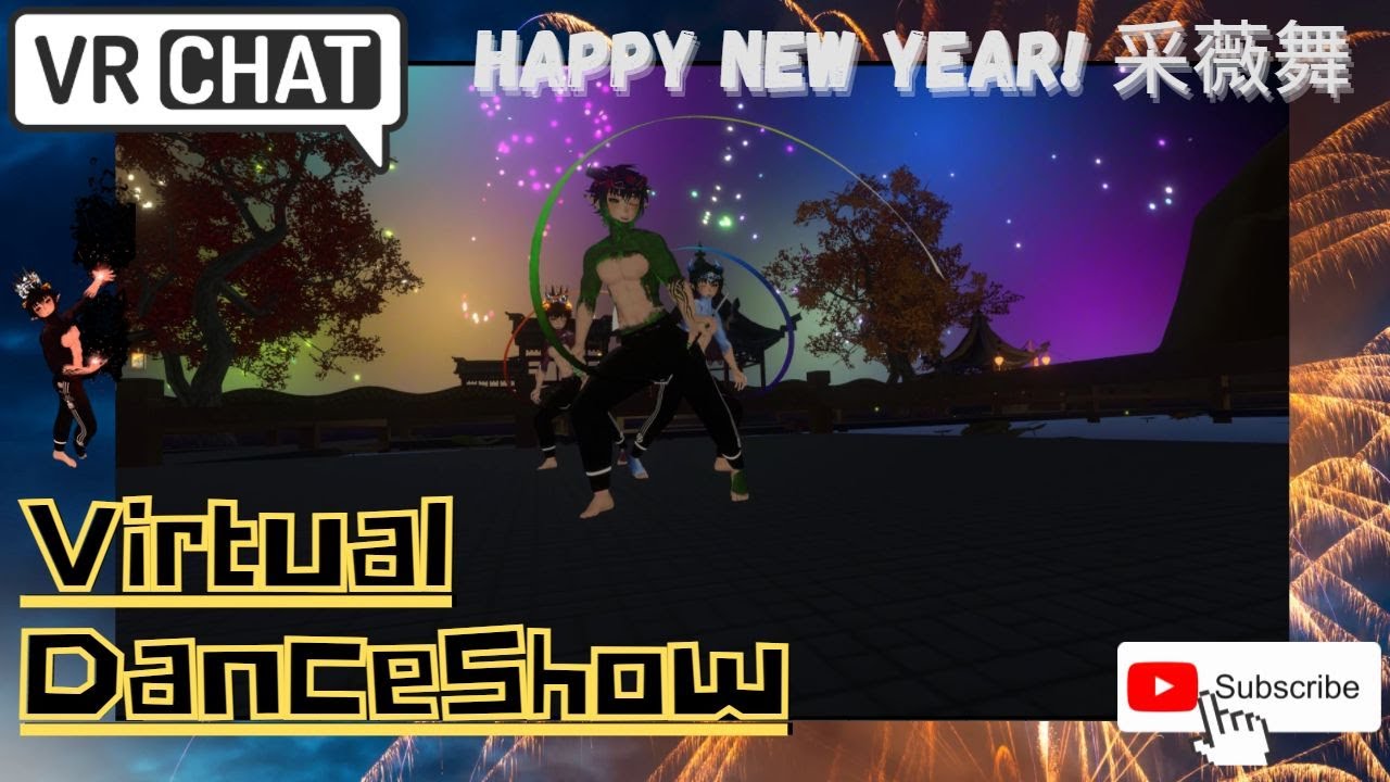 Elegant Chinese Classical Dance 《采薇舞》4k VRChat Full Body Dancing 8+3 tracking System Happy New Year!