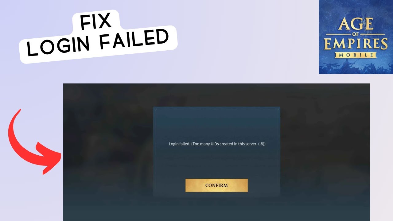 How to fix Login Failed in Age of empires Mobile