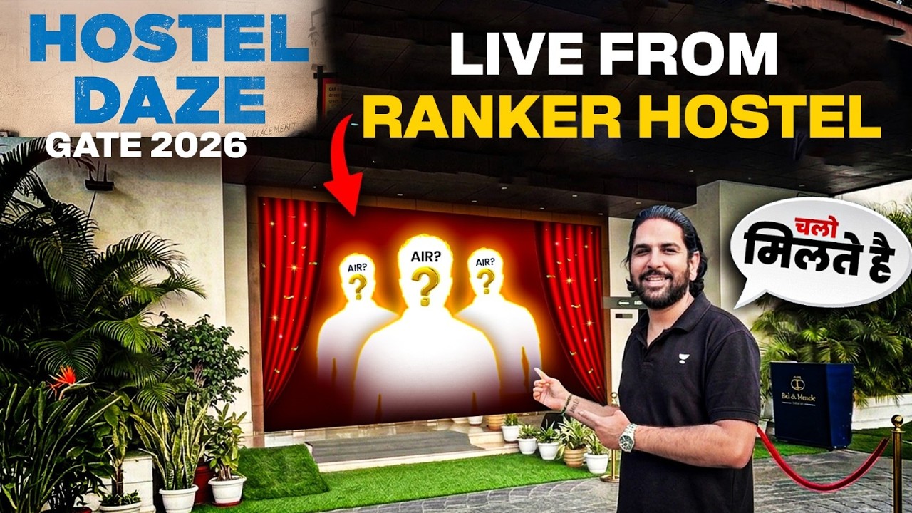 HOSTEL DAZE GATE 2026 🔥 | LIVE From Rankers Hostel 😱 AIR Revealed? | Real Story Inside!