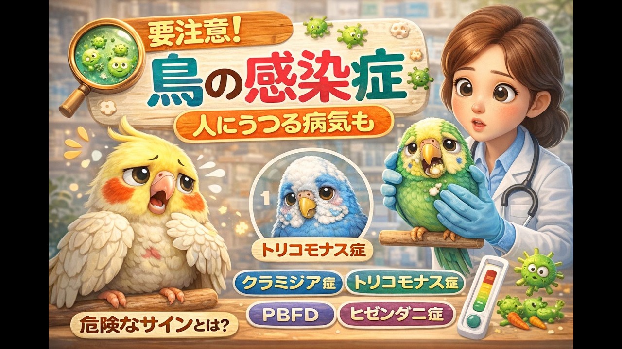 インコ・オウムの感染症｜人にうつる病気も