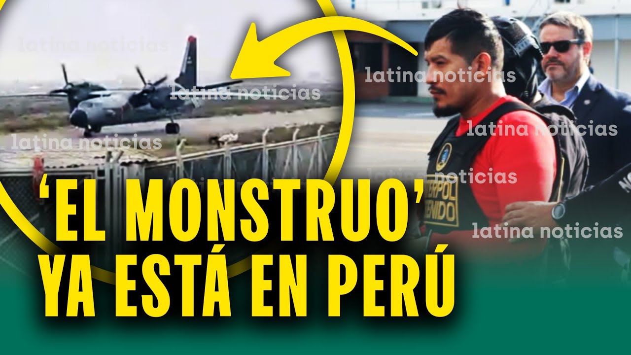Avión que trae a 'El Monstruo' aterriza en Arequipa: Cabecilla criminal vuelve a Perú tras captura