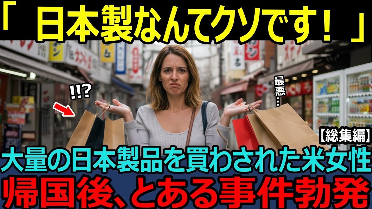 【海外の反応】「日本の最低は世界の最高…」日本出張帰りのアメリカ人女性が大量の日本製品を持ち帰った驚愕の理由とは！？