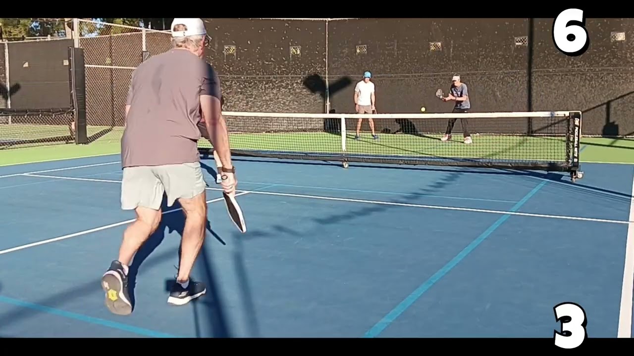 Pickleball Men's Doubles, Challenge Game. Toby & Ed vs Ian & KC