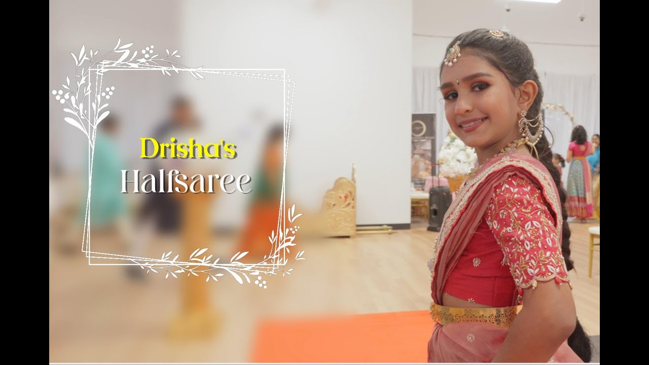 🌸 Drisha’s Half Saree Ceremony | Cultural Celebration | AK Photography & Videography