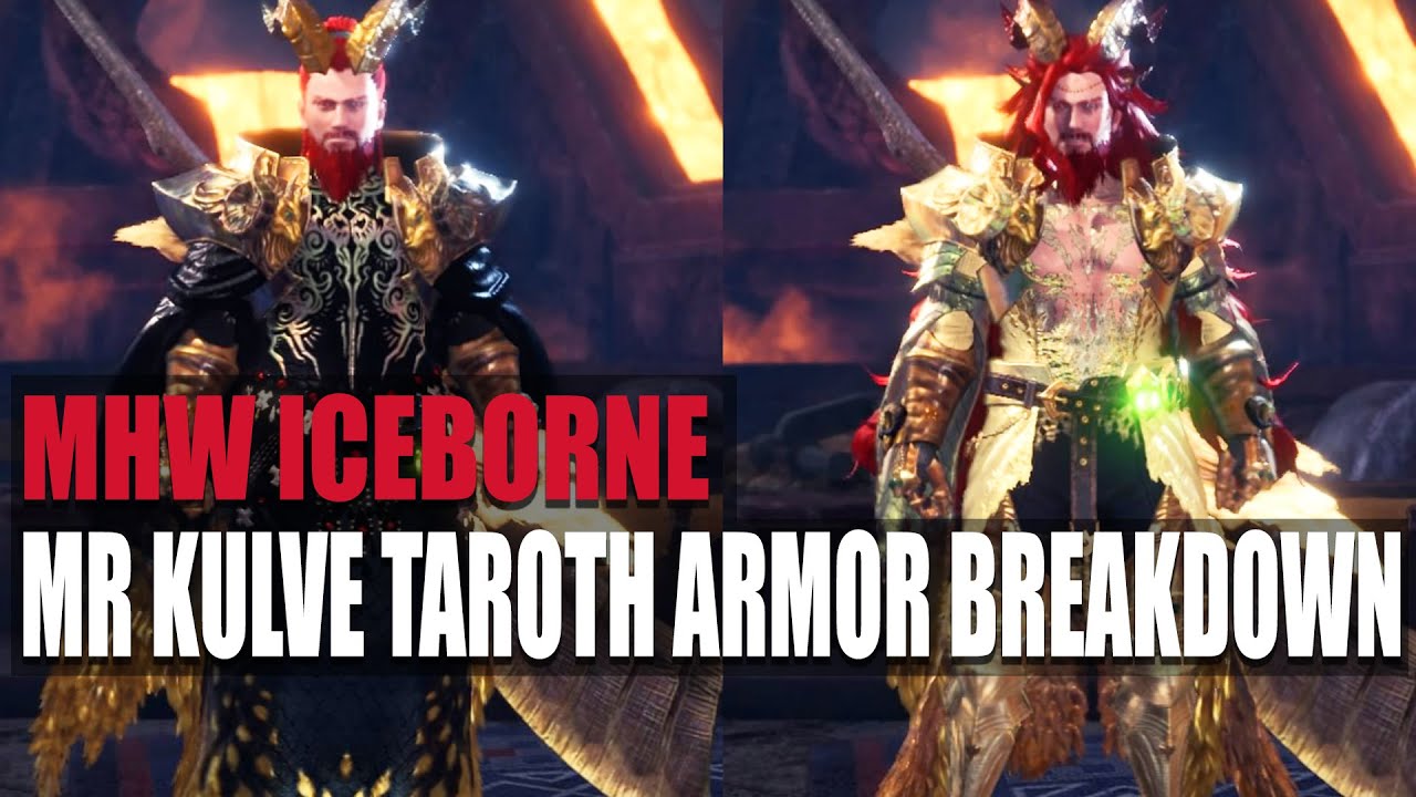 MHW ICEBORNE - MASTER RANK KULVE TAROTH ARMOR SETS - FULL SHOWCASE AND BREAKDOWN!!