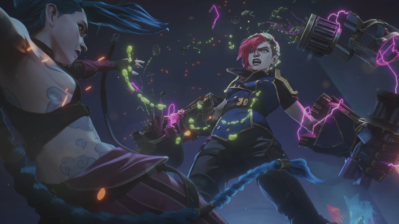 Vi and Caitlyn vs Jinx and Sevika Full Fight Scene Arcane S2 Episode 3