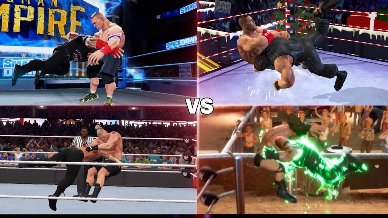 Roman Reigns Signature And Finisher In WWE   Games | WWE Immortals ,WWE Mayhem 🔥 WWE 2k23 And More