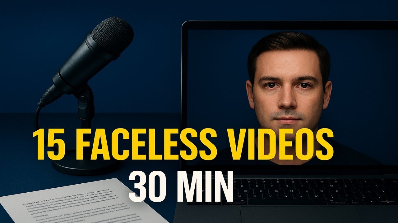 Faceless Video Factory: 15 videos Created Five Different Ways Without Ever Being On Camera