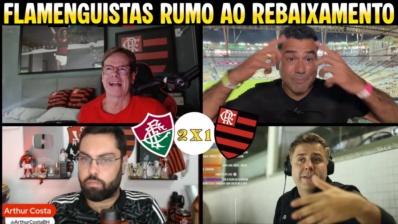REAÇÕES FLAMENGUISTAS FURIOSOS EM FLUMINENSE 2 X 1 FLAMENGO | QUADRANGULAR DO REBAIXAMENTO KKKKK