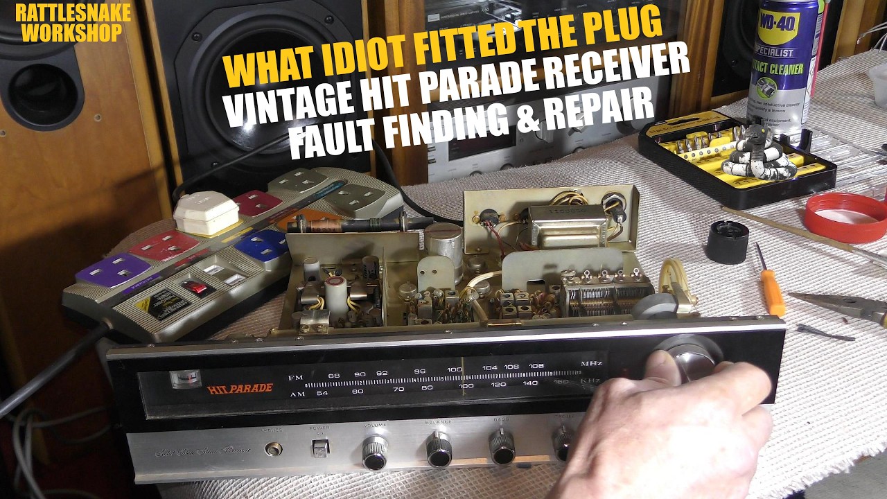 FAULT FINDING VINTAGE HIT PARADE RECEIVER AMPLIFIER HIFI AUDIO REPAIR FIXING TESTING STEREO SOUND UK