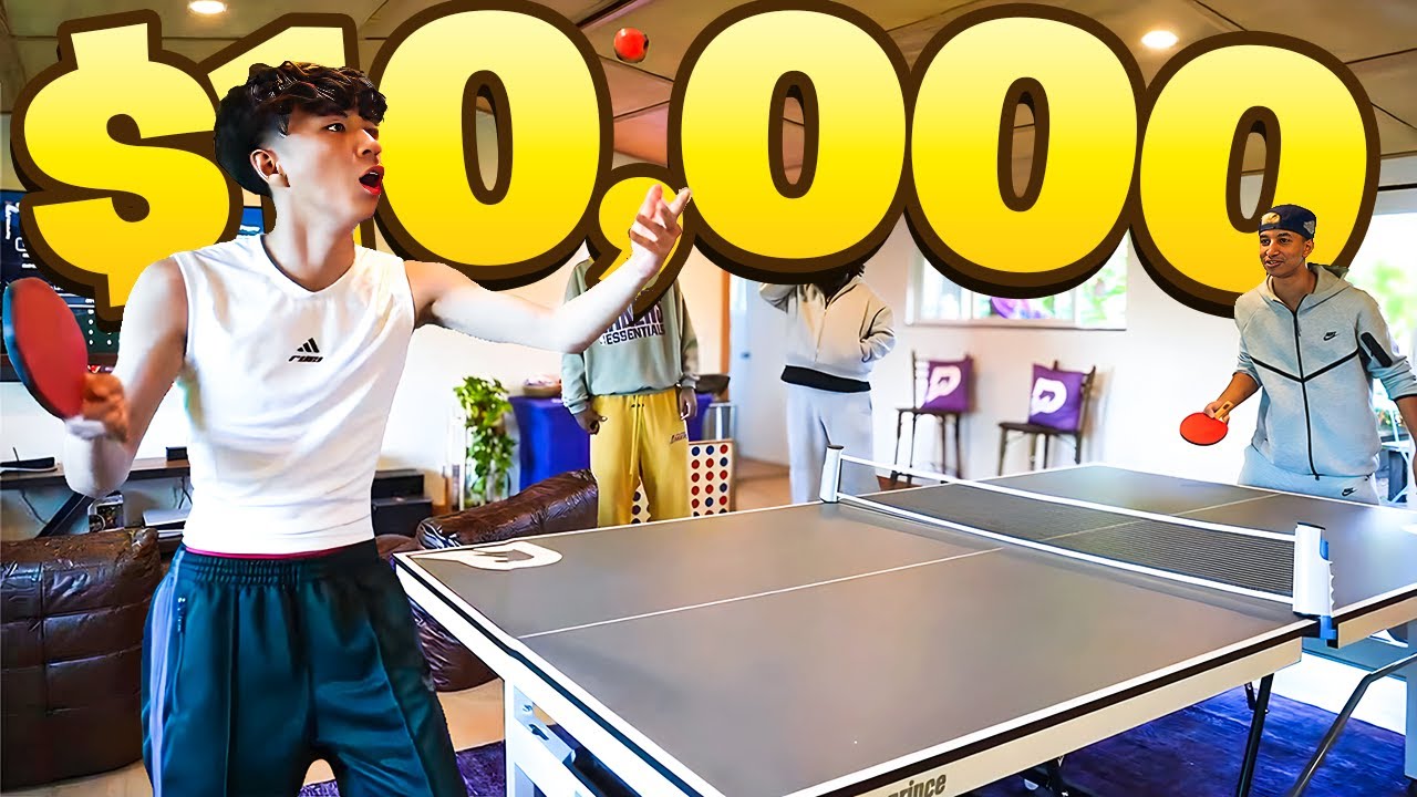 Тота против Рэя в настольном теннисе! (Ставка 10 000 долларов)