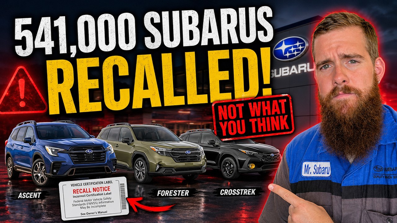 Subaru&rsquo;s Huge 541,000 SUV Recall Is NOT What People Think!