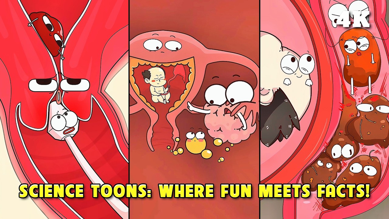 Hilarious Health Cartoons: Pregnancy & Biology Explained! (Part 7) #animation  #pregnancy #science