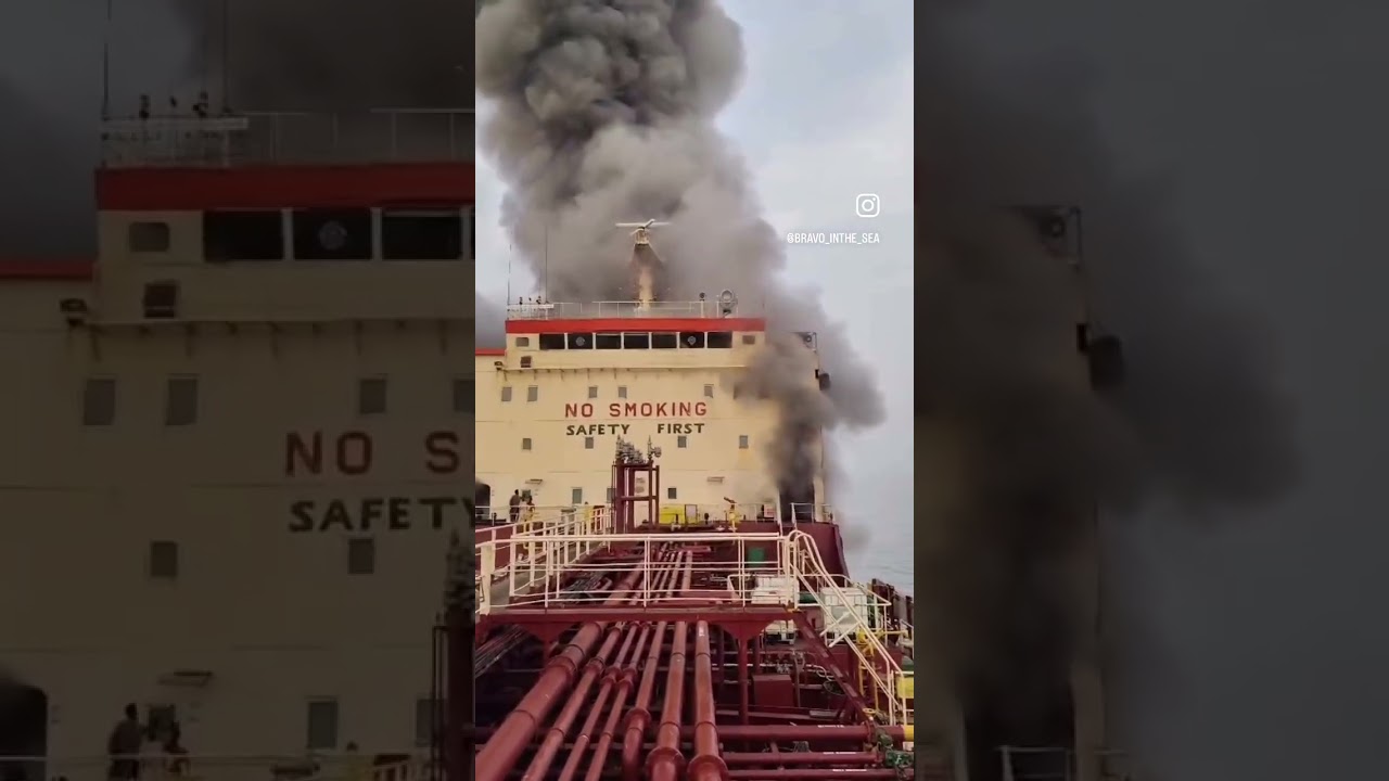 Attack on the tanker ship #merchant #beingmariner #explore