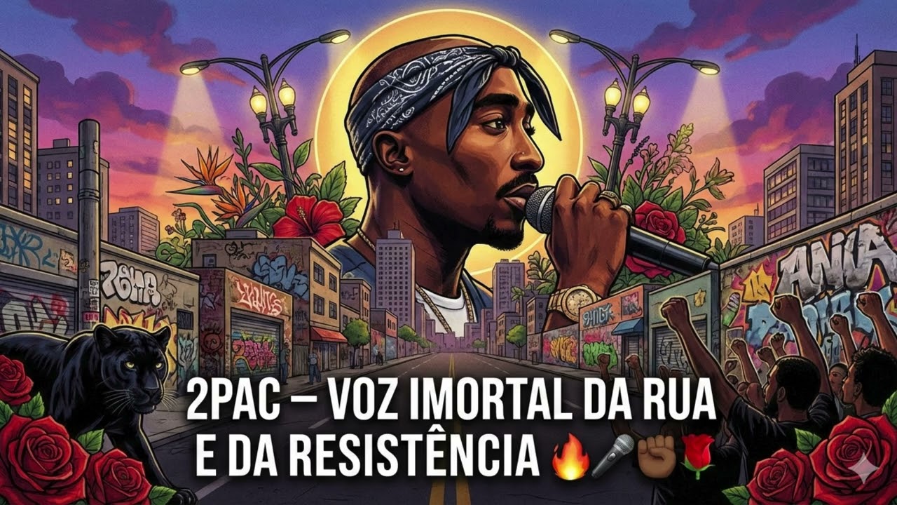 🔥🎤 2Pac – Voz Imortal da Rua e da Resistência ✊🏾🌹