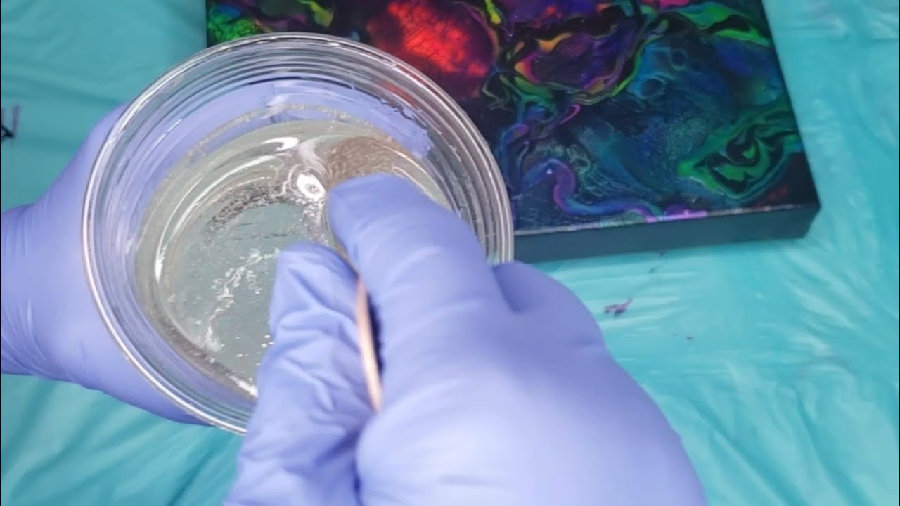 [269] Full Tutorial How to Resin An Acrylic Pour/Primary Elements Canvas Simple Varnish Directions