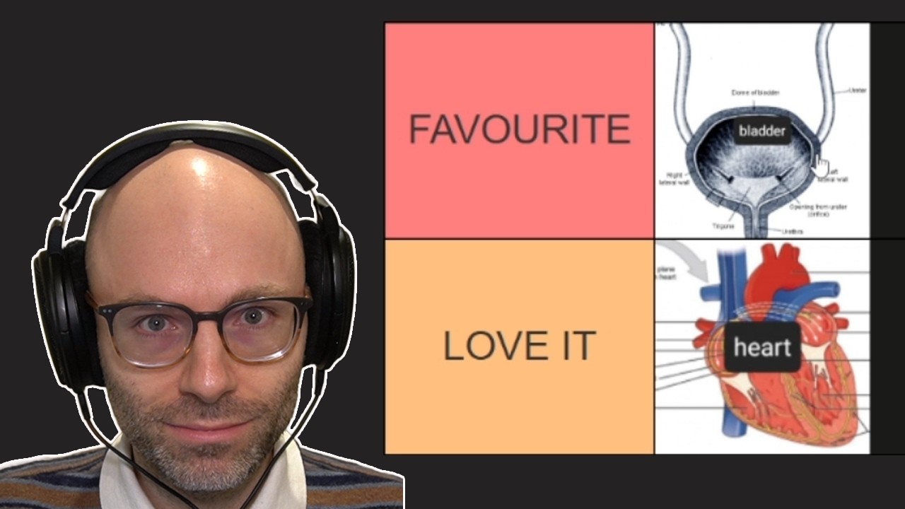 The BODY ORGANS tier list