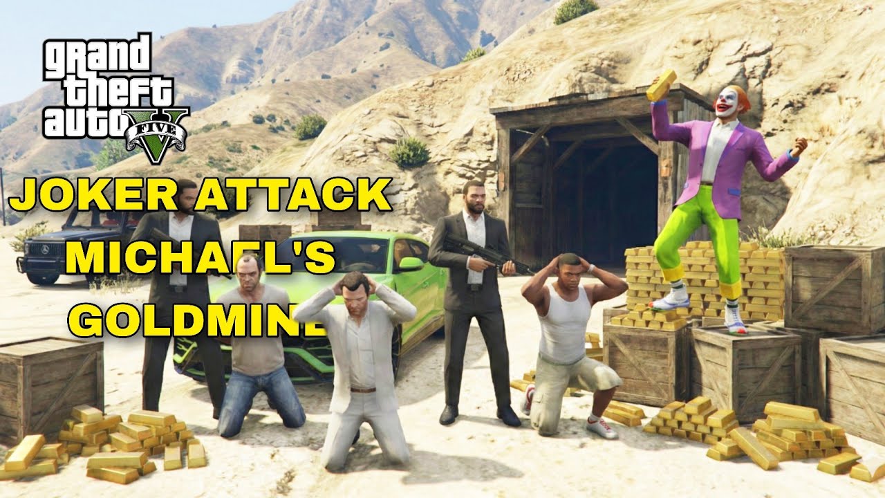 Michael, do this ! when His Goldmine Attacked by JOKER'S GANG | GTA V Gameplay video part - 2