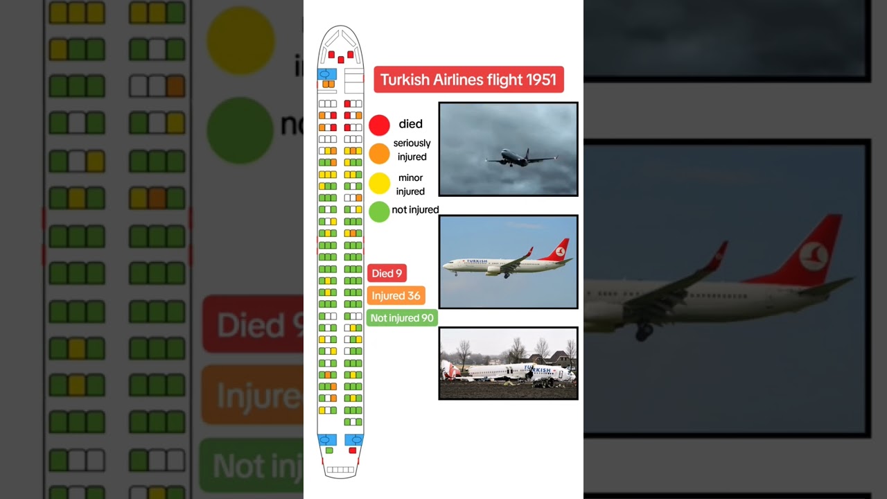 Turkish Airlines flight 1951 passenger fatality and injury layout 