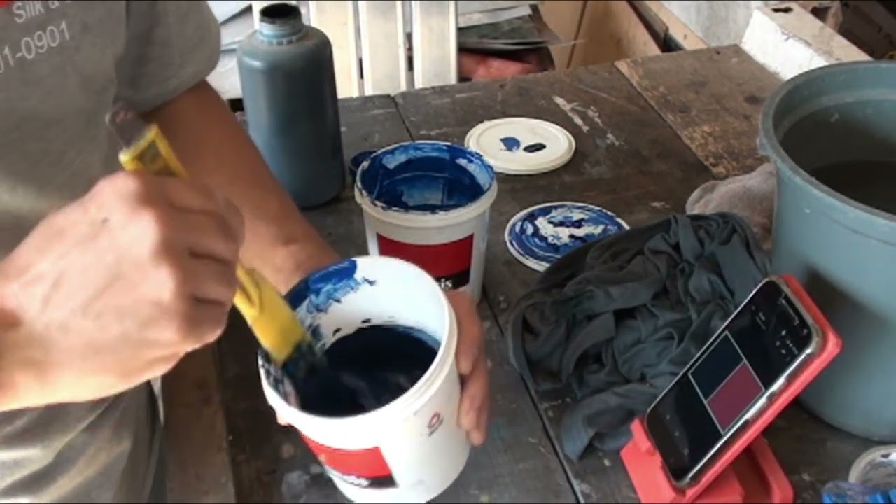 Serigrafia - Como preparar a cor de uma tinta para silkar