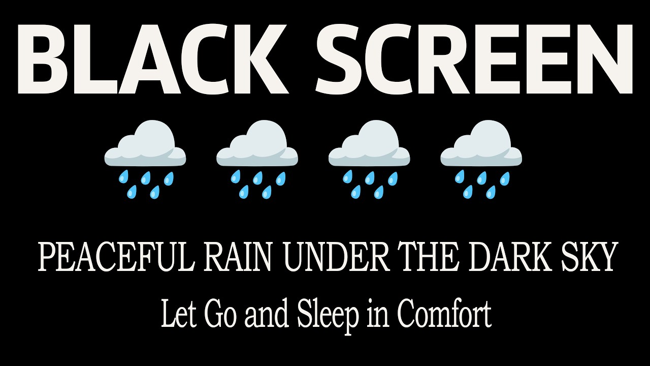 Black Screen | Extreme Rainstorm White Noise for Immediate Deep Sleep