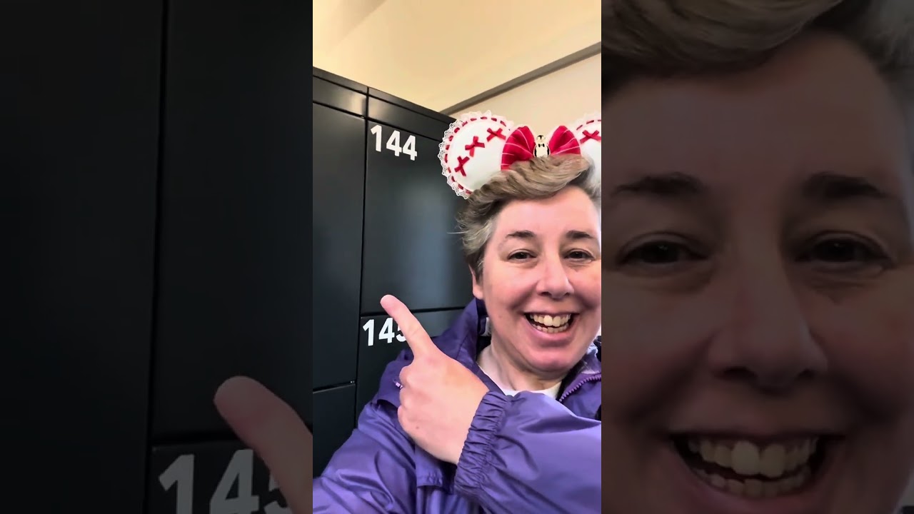 Disneyland Paris Storage Lockers at Train Station Marne La Vallée Chessy.