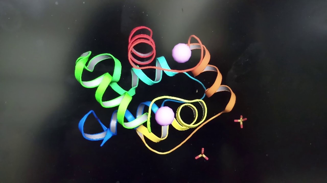 3f45 protein secondary structure with Ca ion