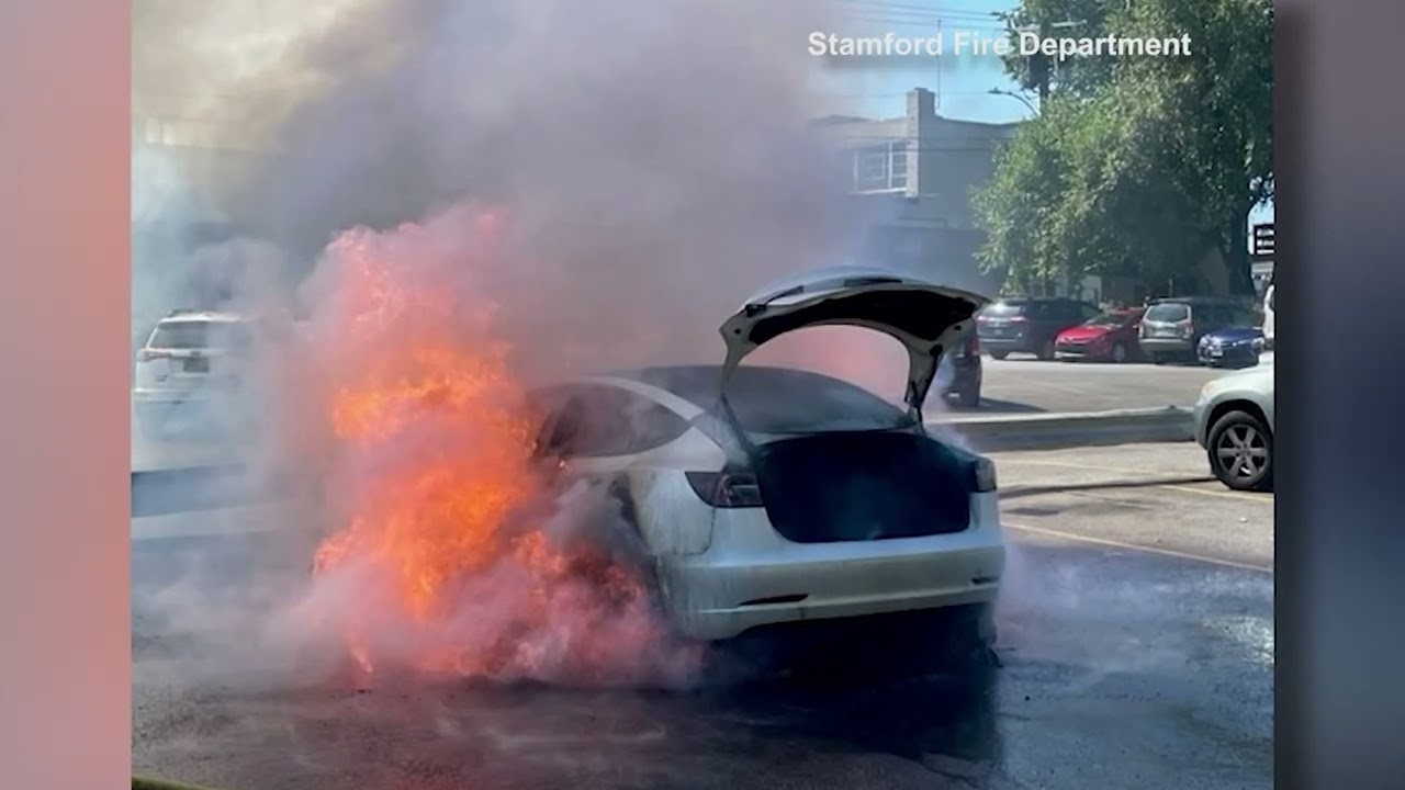 Officials: Electric car fires could become more common as lithium-ion batteries become more popular
