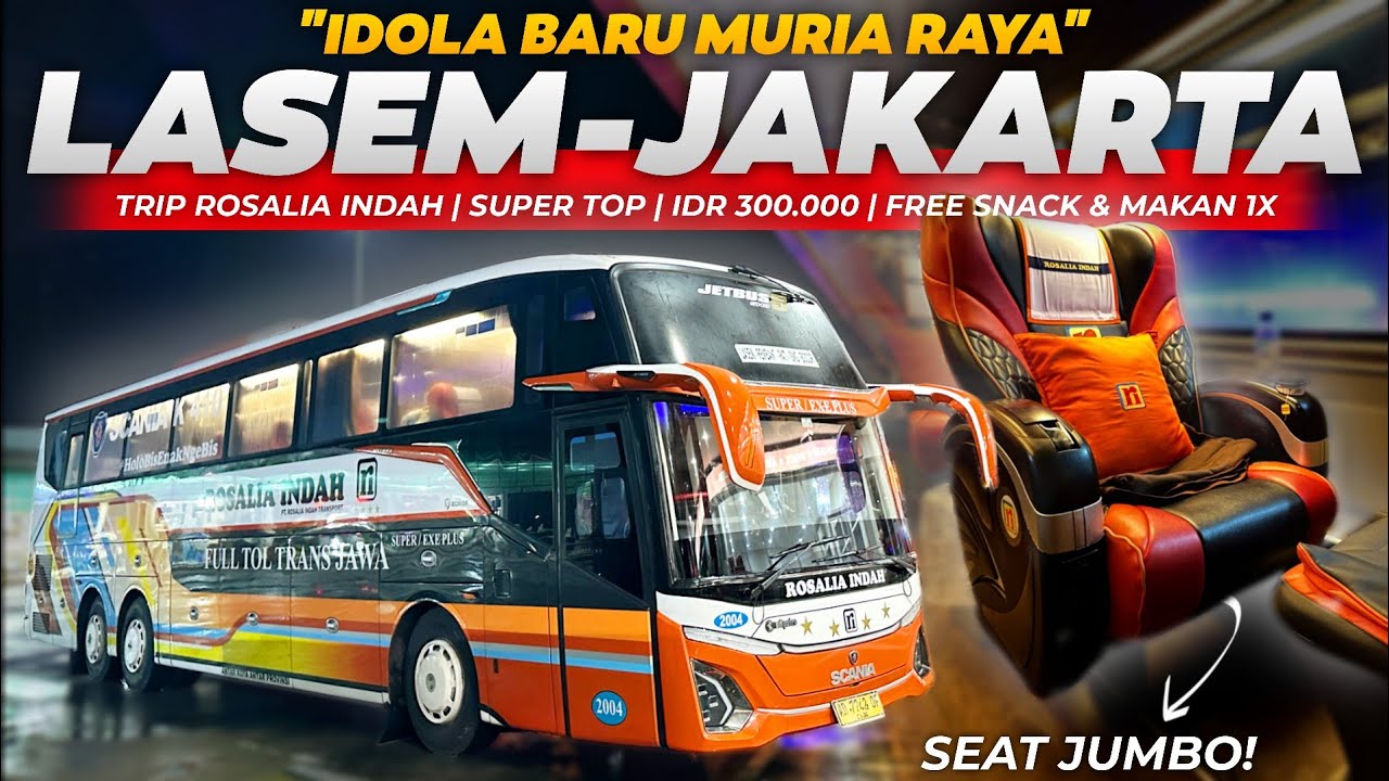 BUS FAVORITE BARU MASYARAKAT MURIA RAYA‼️😍 - Trip Rosalia Indah Pati - Bekasi