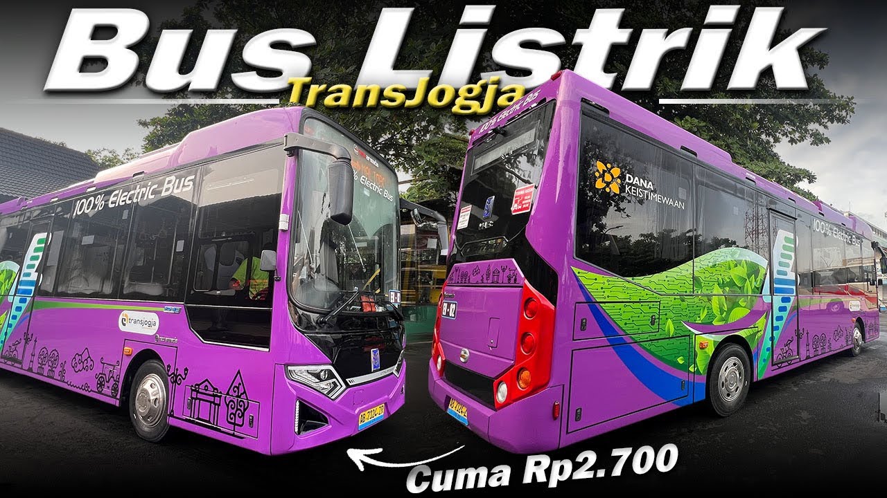 Murah Banget‼️ Naik Bus Listrik TransJogja Cuma Rp2.700 ⚡🚌