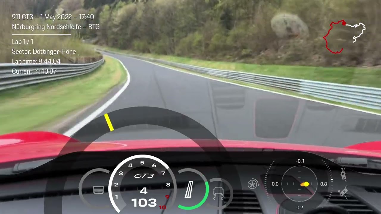 2022 Nordschleife BTG Lap - Porsche ￼911 991.2 GT3