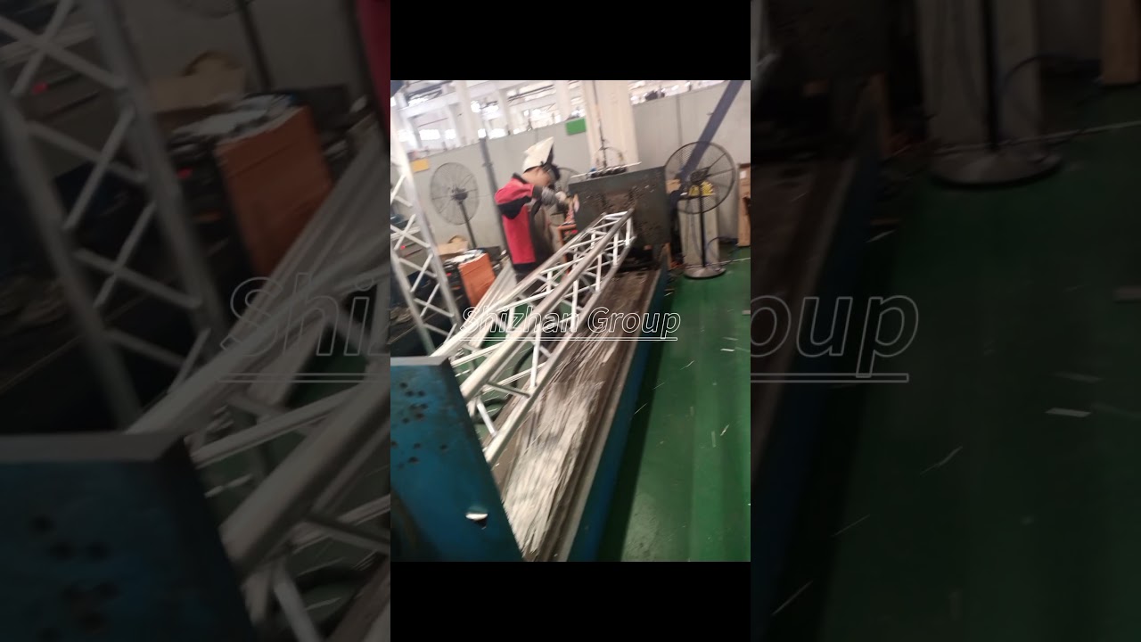 Aluminium truss producing.#portable #factory #lightingtruss #truss