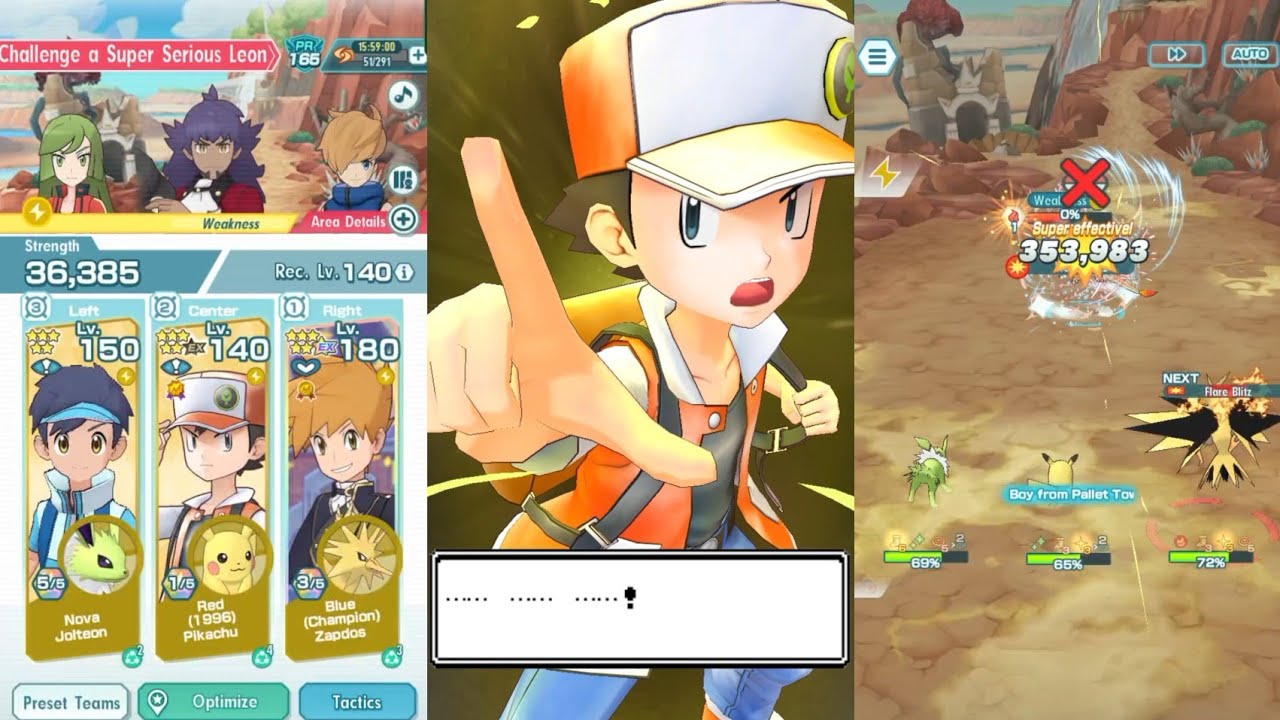 Presyncing Leon UB w/ 0 5★ candy investment (1/5 Red, Espeon, Gridless NC Blue) | Pokemon Masters EX