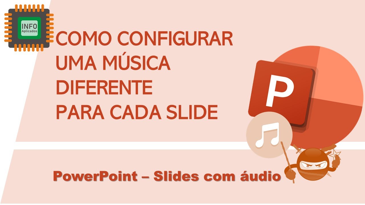Inserindo áudios em partes específicas de uma apresentação de slides do Power Point