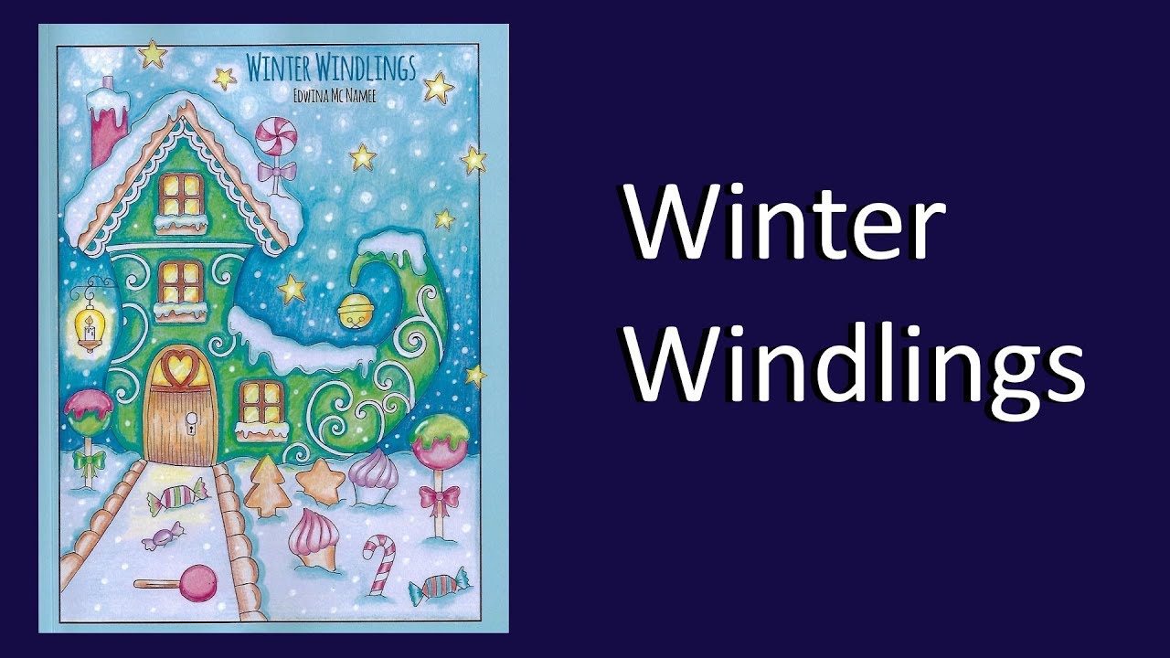 Coloring Book Flip Through: Winter Windlings by Edwina Mc Namee