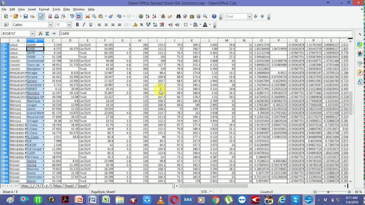 Using VLOOKUP Function in OpenOffice 4 Spread Sheet