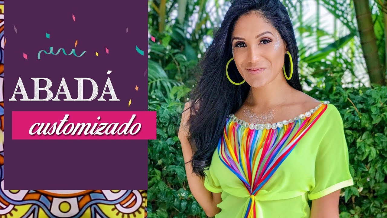 ABADÁ CUSTOMIZADO SEM COSTURA / IDEIA FÁCIL E BARATA PARA SUA BLUSINHA