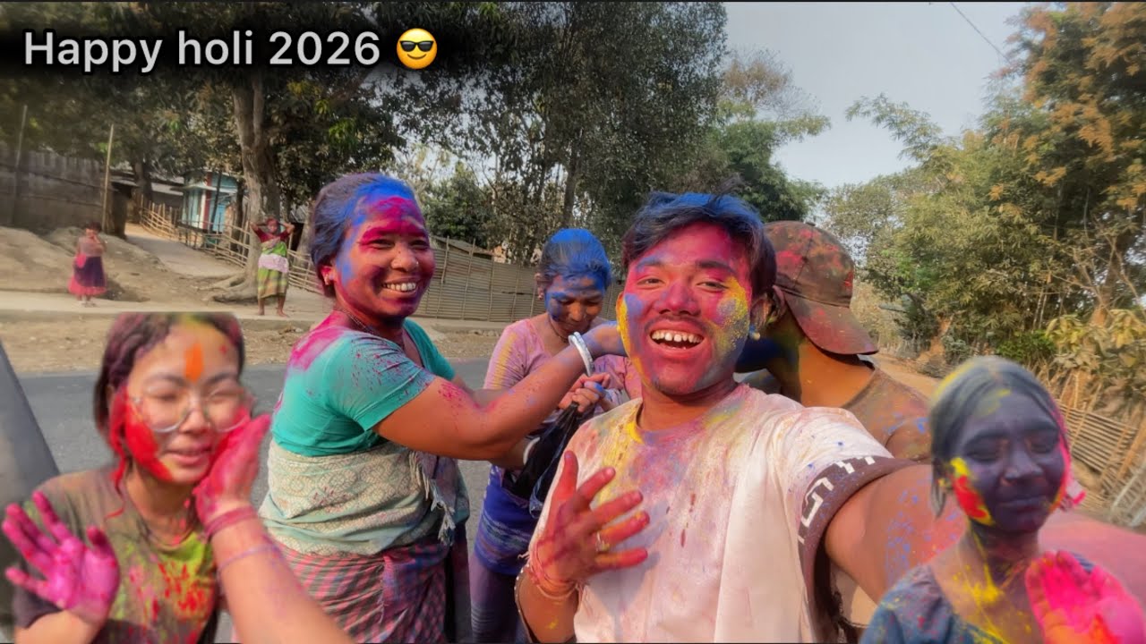 Happy holi 2026 last day holi 🌿🥰 #new #viralvideo #holi #2026 