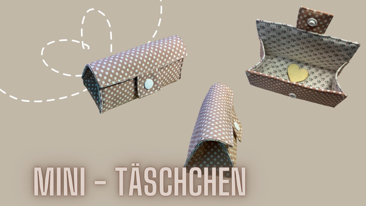 Kleine Tasche mit Druckknopf nähen